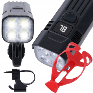 Forever Outdoorové osvetlenie na bicykel PLR-03 2000 lm batéria + DRŽIAK NA BICYKELOVÉ FĽAŠE, FLEXIBILNÉ